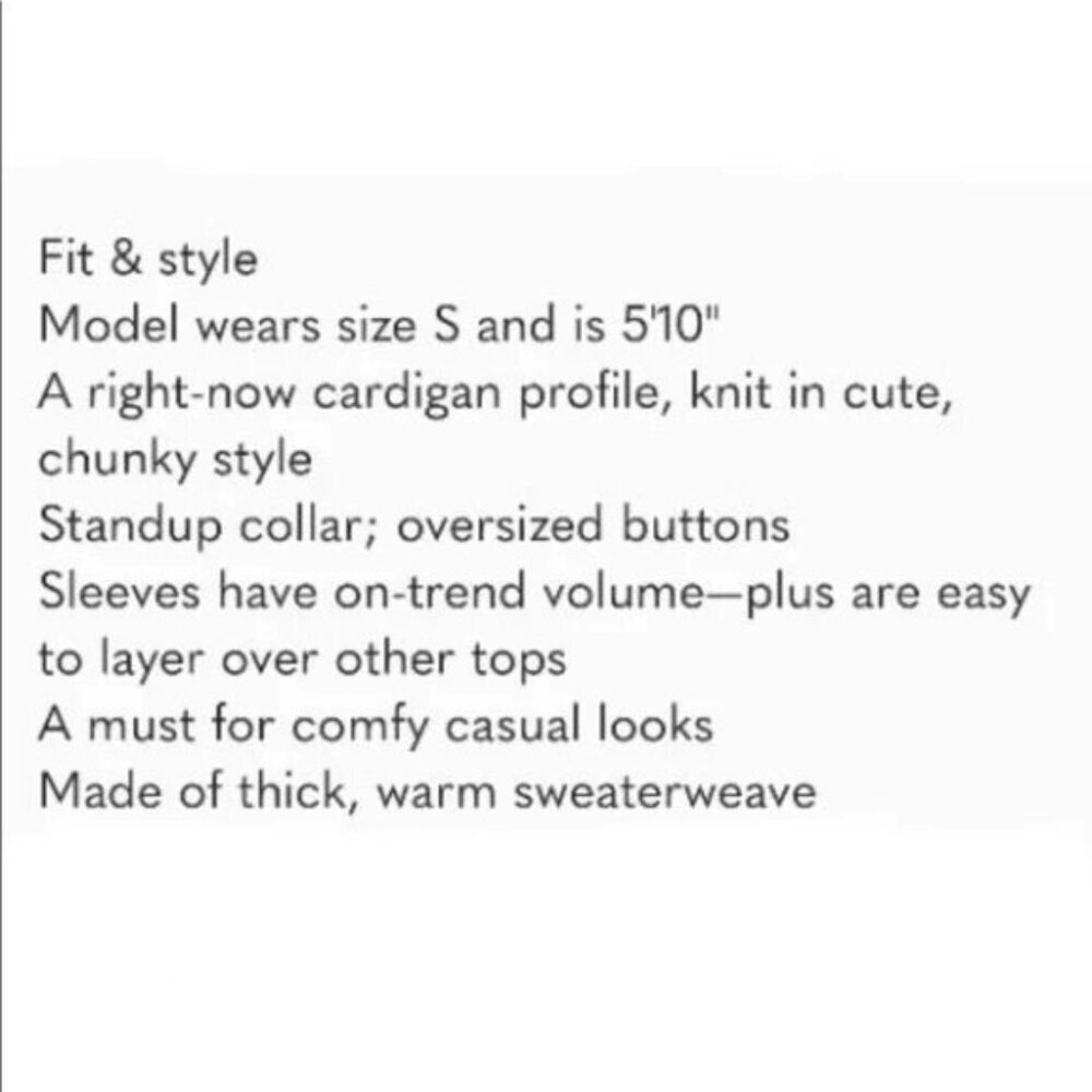 Who What Wear Oatmeal Heather Cardigan Sweater - Picture 6 of 6